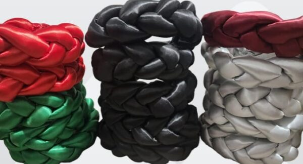 Braided head gear
