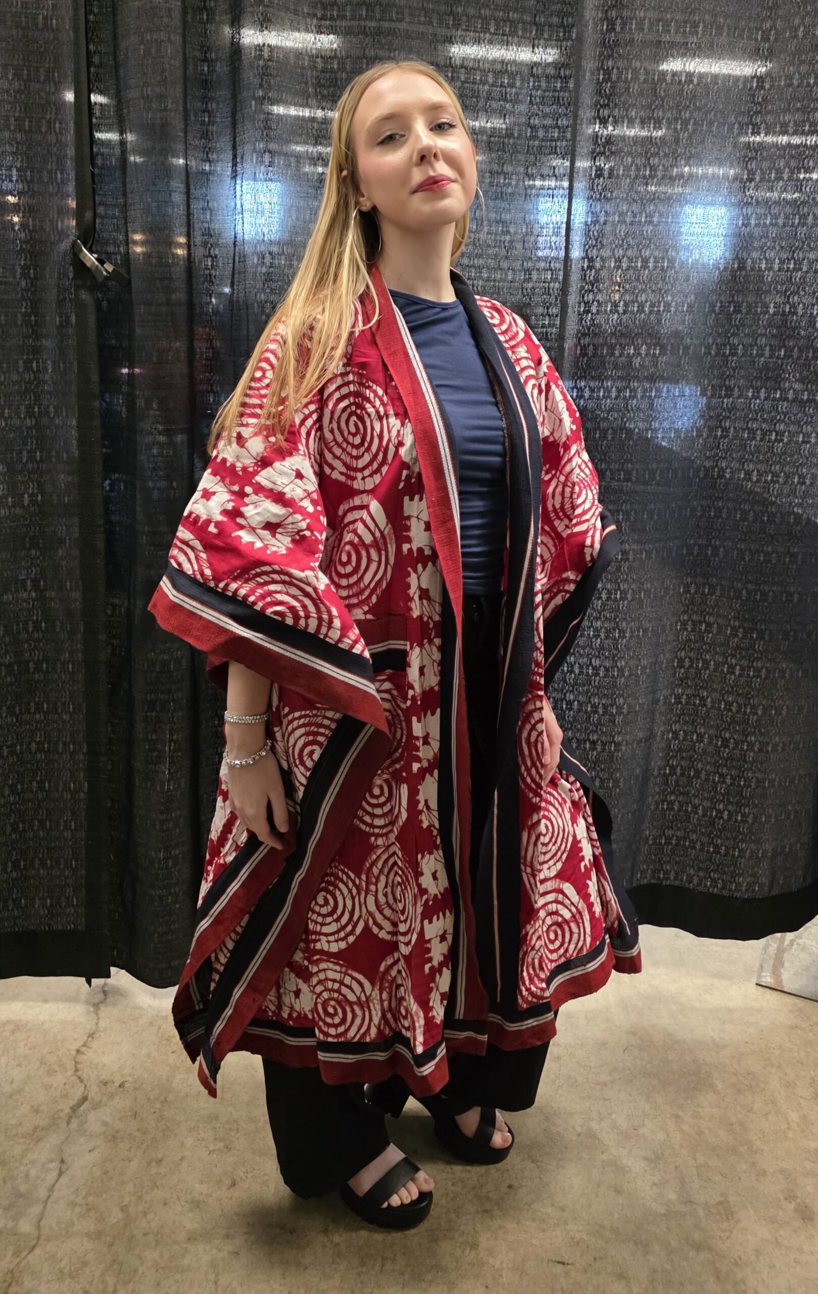 Kimono with Aso Oke